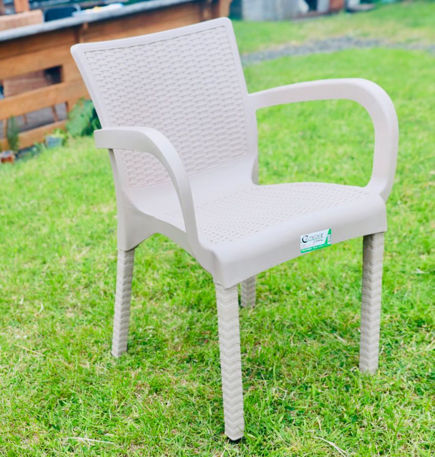 Cream Table with no glass top with chairs set